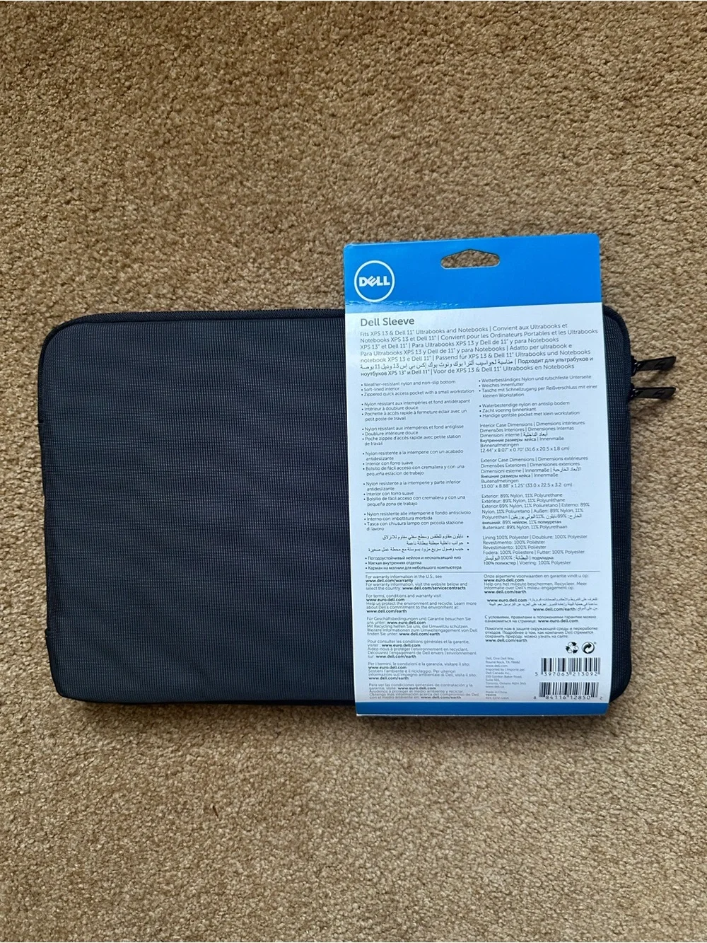 New Genuine Dell XPS 13 and Chromebook 11. Laptop Sleeve Case (Part YKHV0)